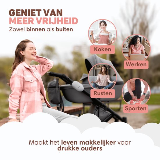 Vulpes Goods® BabyCare - Babywippe für Kinderwagen - Babyschaukel - Babywippe - Automatisches Wippen - Inkl. Reisetasche - PRO Version