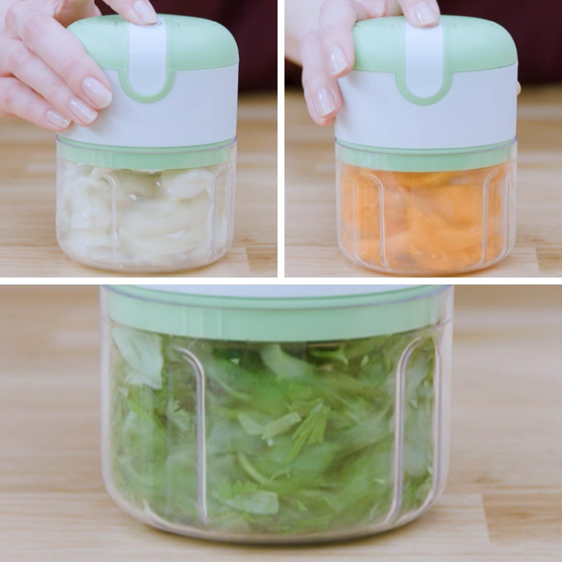 Livington 3 Seconds Chopper – Kompaktes Design – Leistungsstarke Edelstahlmesser – Über USB aufladbar – Einfache Einhandbedienung
