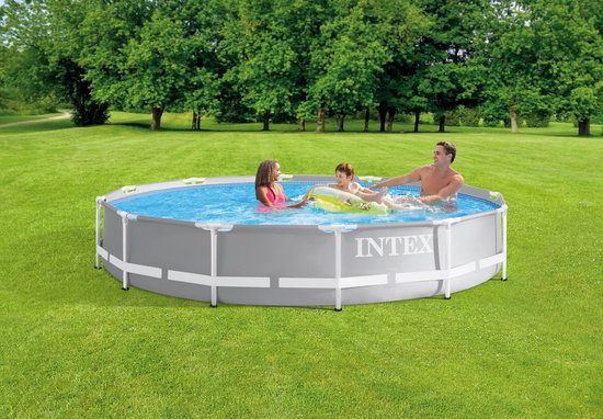 Intex Prism Frame-Schwimmbecken – rundes Modell – 366 x 76 cm – blau