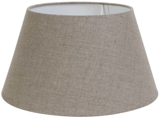 Licht & Wohnen - Lampenschirm DARK LINEN - 25x18x14cm - Grau