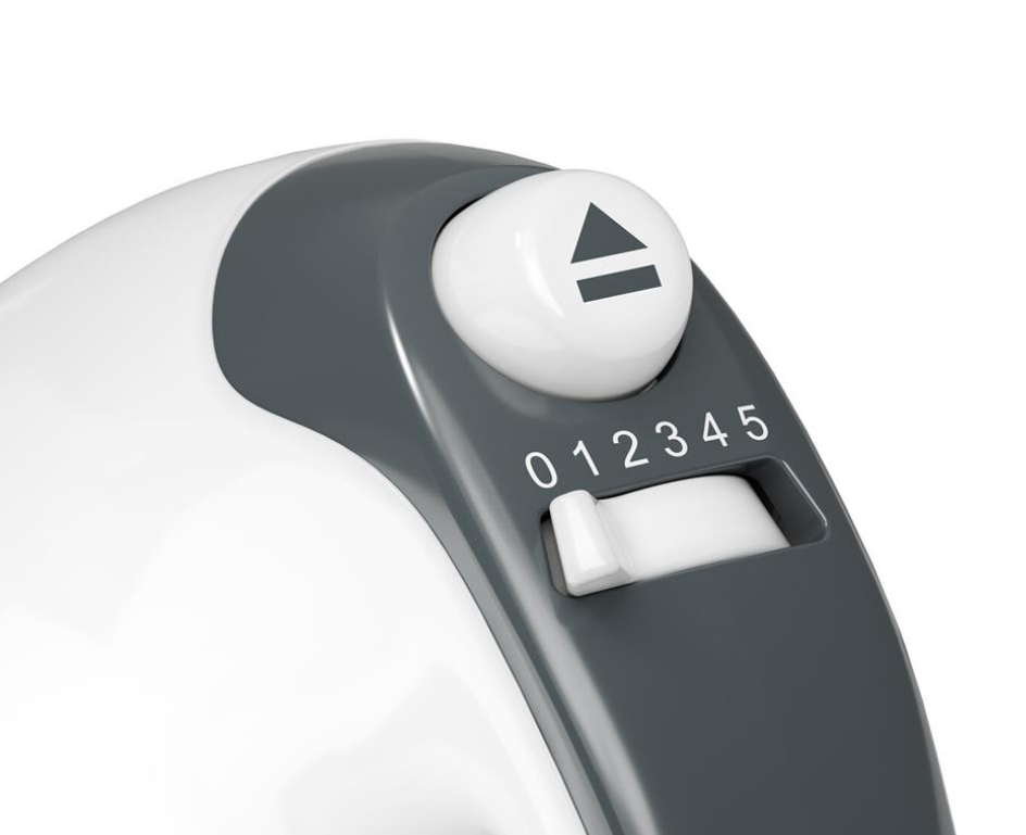 Tristar MX-4204KL Handrührgerät, weiß – 200 W – 5 Geschwindigkeitsstufen – Knethaken aus Edelstahl