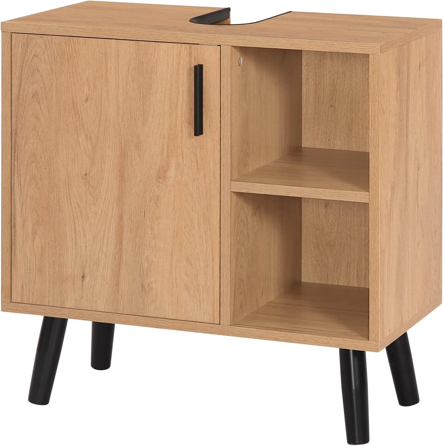 EUGAD Waschtischunterschrank – Badezimmerschrank – Weiß