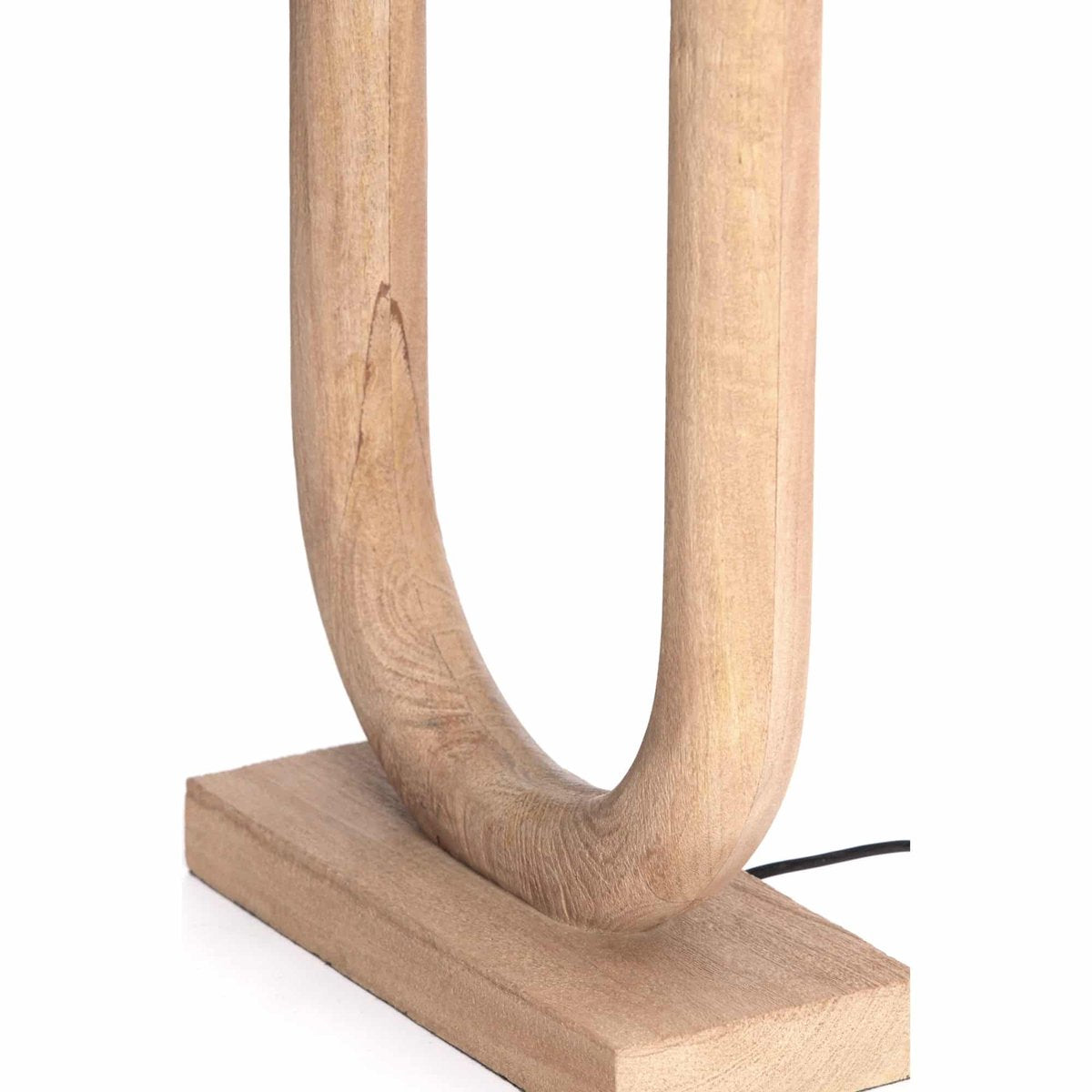 Light & Living Tischleuchte Paceco braun - 30x12x59 cm - Lampenfuß aus Holz - Wohnzimmer | Schlafzimmer