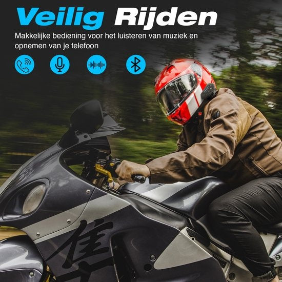 GarpexÂ¬Ã† Motorradhelm-Headset - Bluetooth - Gegensprechanlage - Kommunikation - Lautsprecher - Freisprecheinrichtung - Einfach zu bedienen
