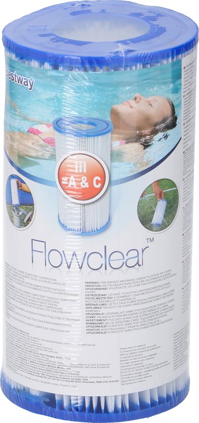 Bestway Typ III Poolpumpenfilter - für kristallklares Wasser