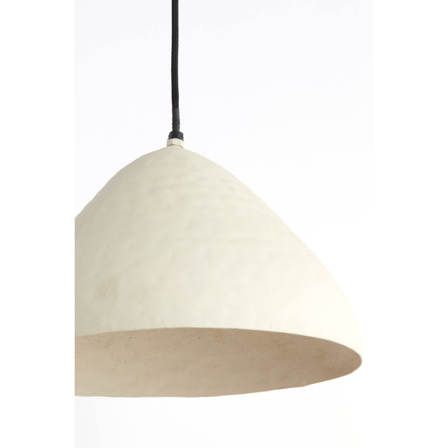 ELIMO  Hängeleuchte – Ø 40 × 25 cm – matt cremefarben