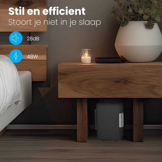 Auronic Mini-Kühlschrank - 4 Liter - Make-up und Schönheitspflege - 100/240V / 12V Autostecker - Schwarz