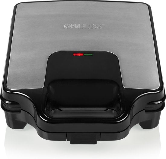Princess 127006 Sandwichmaker Supreme XXL – XXL-Toastgerät – Große Backfläche – Herausnehmbare Platten – 1600 Watt – 4 Toasts