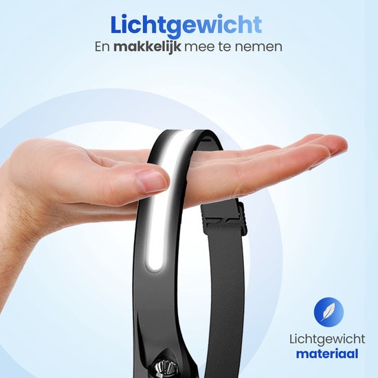 Garpex® Wiederaufladbare LED-Stirnlampe – Wasserdicht – Über USB aufladbar