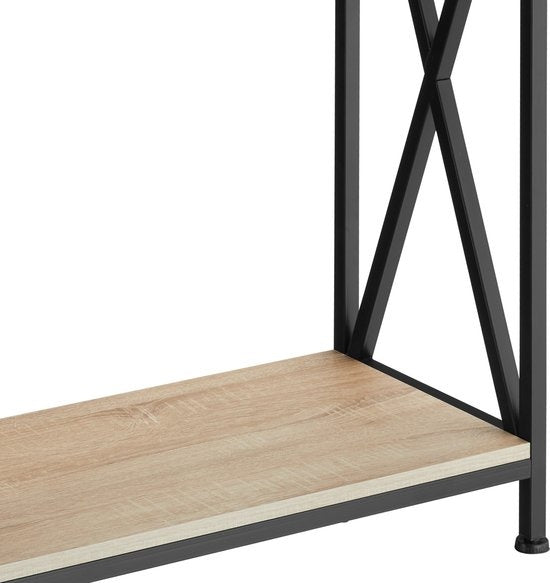 tectake - Konsolentisch Tacoma 100x35x80,5cm - hellbraun - 404671