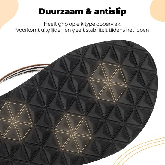 Pantoffeln Damen - Sandalen - Braun - Größe 39 - Comfeet