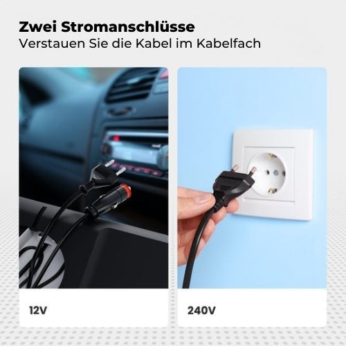 Auronic Elektrische Kühlbox - 40L - 12V und 240V - Schwarz
