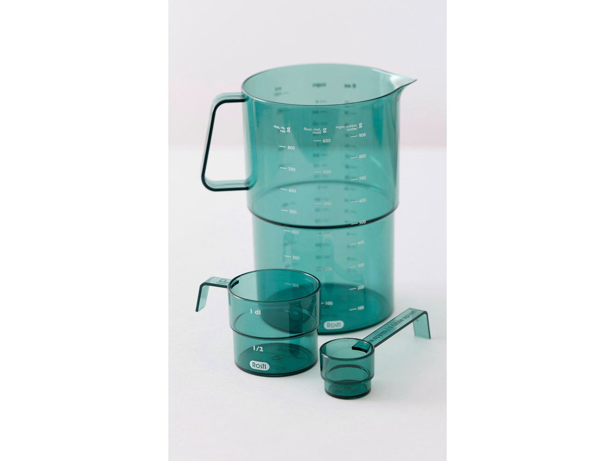Rosti Mensura Messbecher-Set, 3-teilig – 1 Liter – Grün