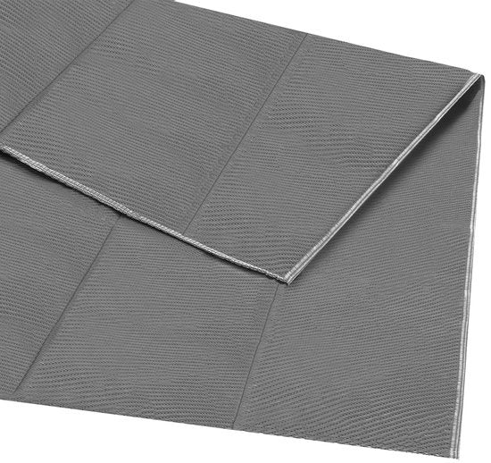 LifeGoods Outdoor-Teppich - 120x180CM - Gartenteppich - Inkl. Tragetasche - Grau