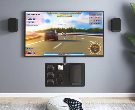 Wandregal zur Aufbewahrung von Spielkonsolen-Controllern und Headset