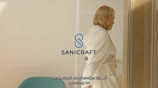 Sanicraft Duschhalter ohne Bohren – Schwarz – 2 Stück