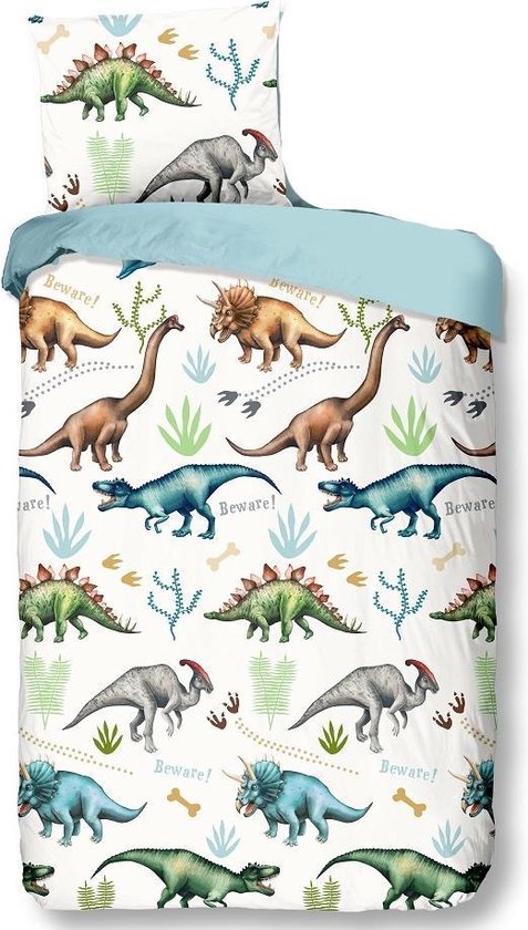 Good Morning Bettbezug "dinos" - Multi - (140x200 cm) - Baumwolle Flanell