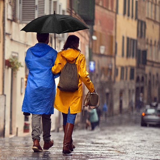 TRVLMORE Automatischer Regenschirm sturmfest - bis zu 100km p/h - Ã˜ 107 cm - Schwarz