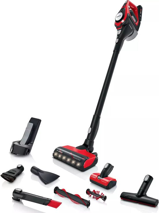 Bosch – Unlimited 8 – ProAnimal – BCS8214ANM – Staubsauger – Schwarz/Rot