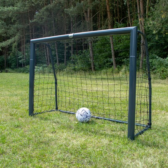AXI Fußballtor Cristiano 180 x 120 cm Anthrazit – inkl. Bodenanker – pulverbeschichteter Stahlrahmen