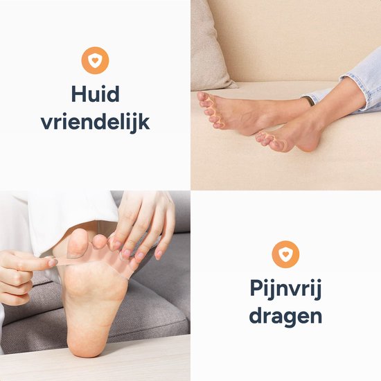 Alyze Toe Spread Silicon - 2 Stück - Hallux Valgus Corrector - Zehenschutz - Zehenspreizer - Zehenkorrektur - Hammer Toe Brace - Körperpflege