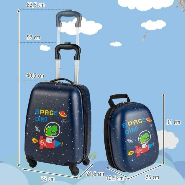 Coast 2-teiliges Kinderkofferset - 30/40 cm - Marineblau