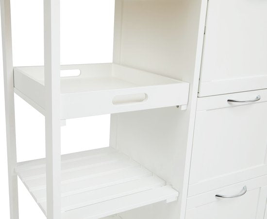 Lifa Living Küchenwagen Sophie - Räder - Servierwagen - Weiß - 67x37x84(LxBxH)