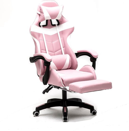 VDD Gaming Stuhl mit Fußstütze - Pink