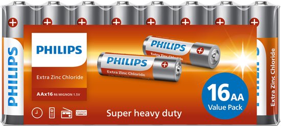 Philips Longlife-Batterien – AA – 16 Stück