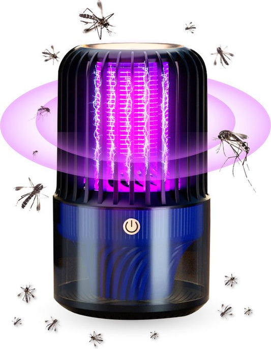 Nuvance - Mückenlampe - Kabellos & Wiederaufladbar - Mückenfalle - UV Led - Mückenlampe für Innen und Außen - Insektenlampe - Inkl. Auffangschale & Reinigungsbürste - Insektenlampen