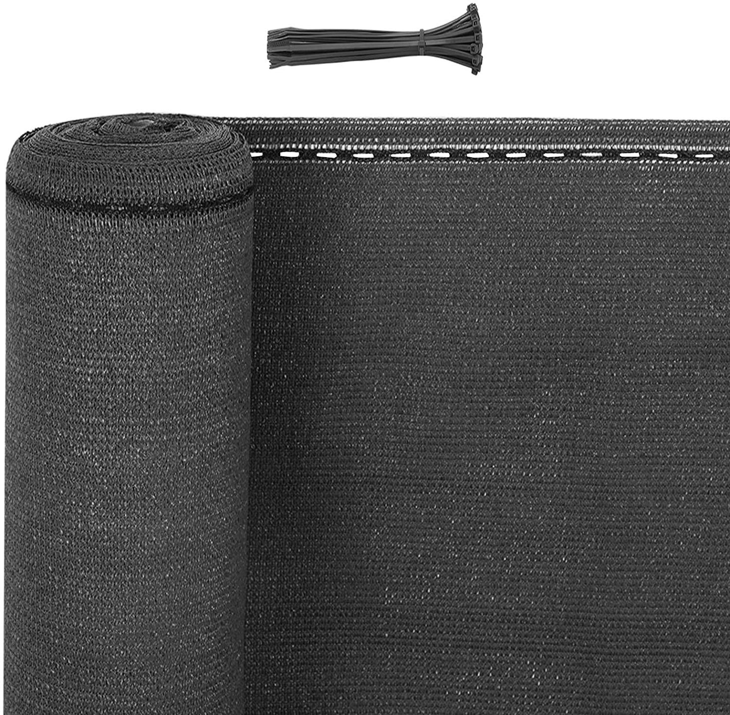 WOLTU Gartenzaun HDPE 180 g/m² Anthrazit – 1,8 x 15 m