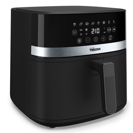 Tristar Airfryer FR-9418 – 8 l – Großes Fassungsvermögen XXL – PFAS-frei – 7 Programme – Warmhaltefunktion – 2000 Watt
