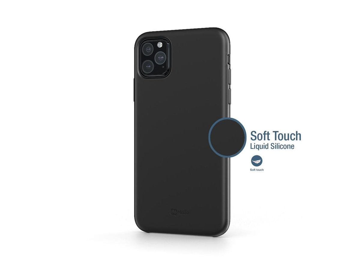 BeHello iPhone 11 Flüssigkeit Silikonhülle Schwarz