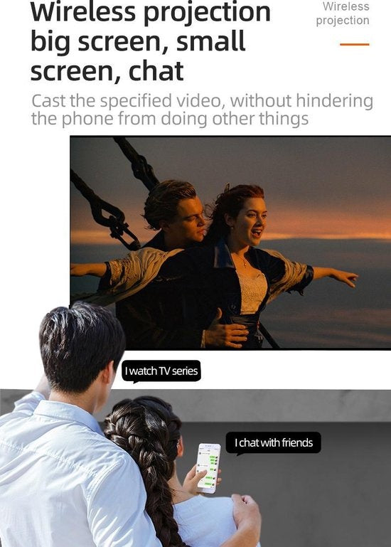 Fuegobird Smart Mini Beamer-Support Mobiltelefon drahtlose gleichen Bildschirm