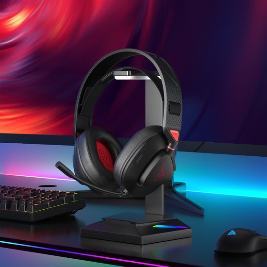 TAIDU THS318 2.4GHz Wireless Gaming Headset - Over-Ear-Kopfhörer - mit Mikrofon - Geeignet für PS4/PS5, Nintendo Switch - Schwarz