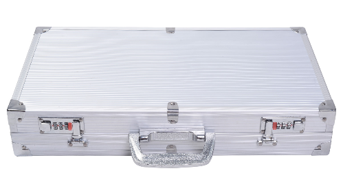 Küstenschutzkoffer mit Pickelschaum - Aluminium - Feuerfest - 47 x 25 x 8 cm