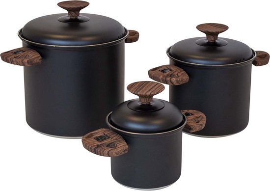 Bo-Camp – Industrial – Kochgeschirrset – Hading – Compact 3 – Edelstahl