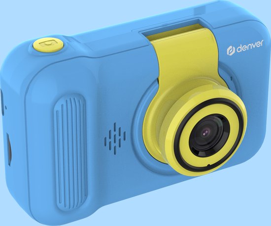 Denver Kinderkamera Full HD - Flip-Objektiv für Selfies - 40MP - Digitalkamera Kinder - Foto und Video - Spiele - KCA1351 - Blau