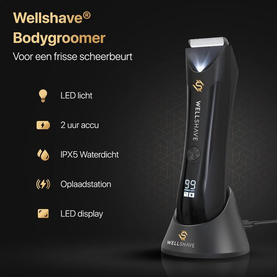 Wellshave Bodygroomer Men PRO - Body Trimmer Men - Rasierer für Schambereich & Körper