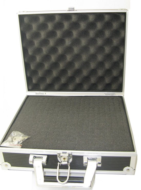 Multifunktionaler Elektronikkoffer mit Gitterschaum für wertvolle und empfindliche Geräte 40 x 30 x 11 cm