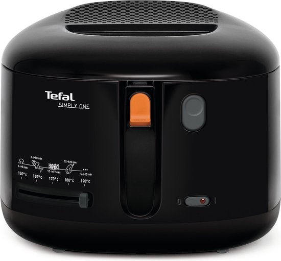 Tefal Simply One FF1608 – Fritteuse – 2,1 l – Coolwall – Sichtfenster – Leicht zu reinigen – 1900 W – Schwarz