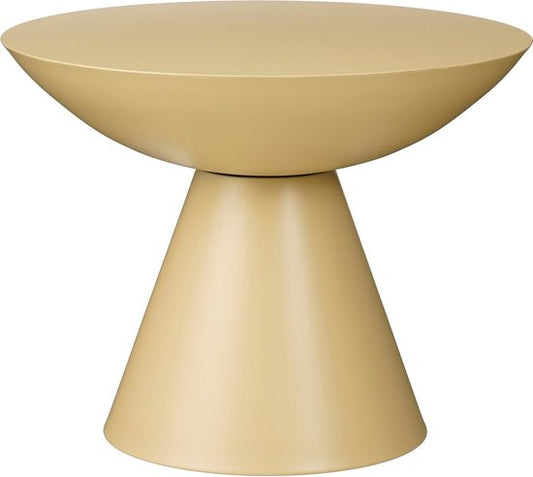 Mica Decorations Celise Beistelltisch - H44 x Ø59 cm - Metall - Beige