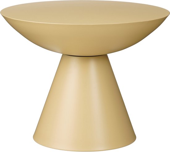 Mica Decorations Celise Beistelltisch - H44 x Ø59 cm - Metall - Beige