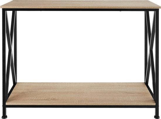 tectake - Konsolentisch Tacoma 100x35x80,5cm - hellbraun - 404671