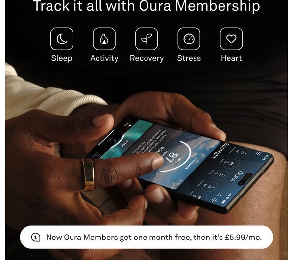OURA Ring Gen3 Horizon Größe 7 – Gold – Titan – Schlaf-/Aktivitäts-Tracking