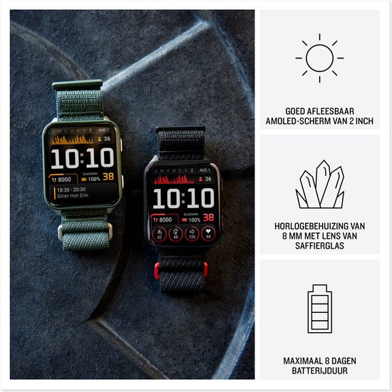 Garmin 010-02980-03 Venu X1 AMOLED Titanium Rückseite – Smartwatch