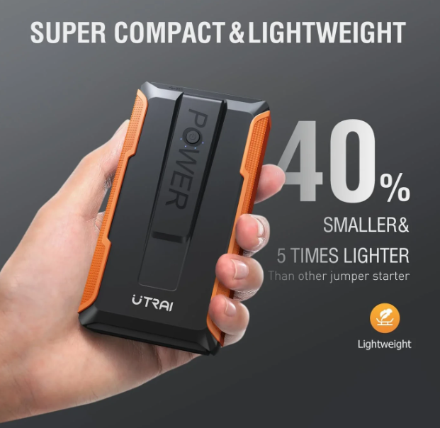 Utrai T1 Starthilfe 2000 A – Schwarz – 13.200 mAh Powerbank