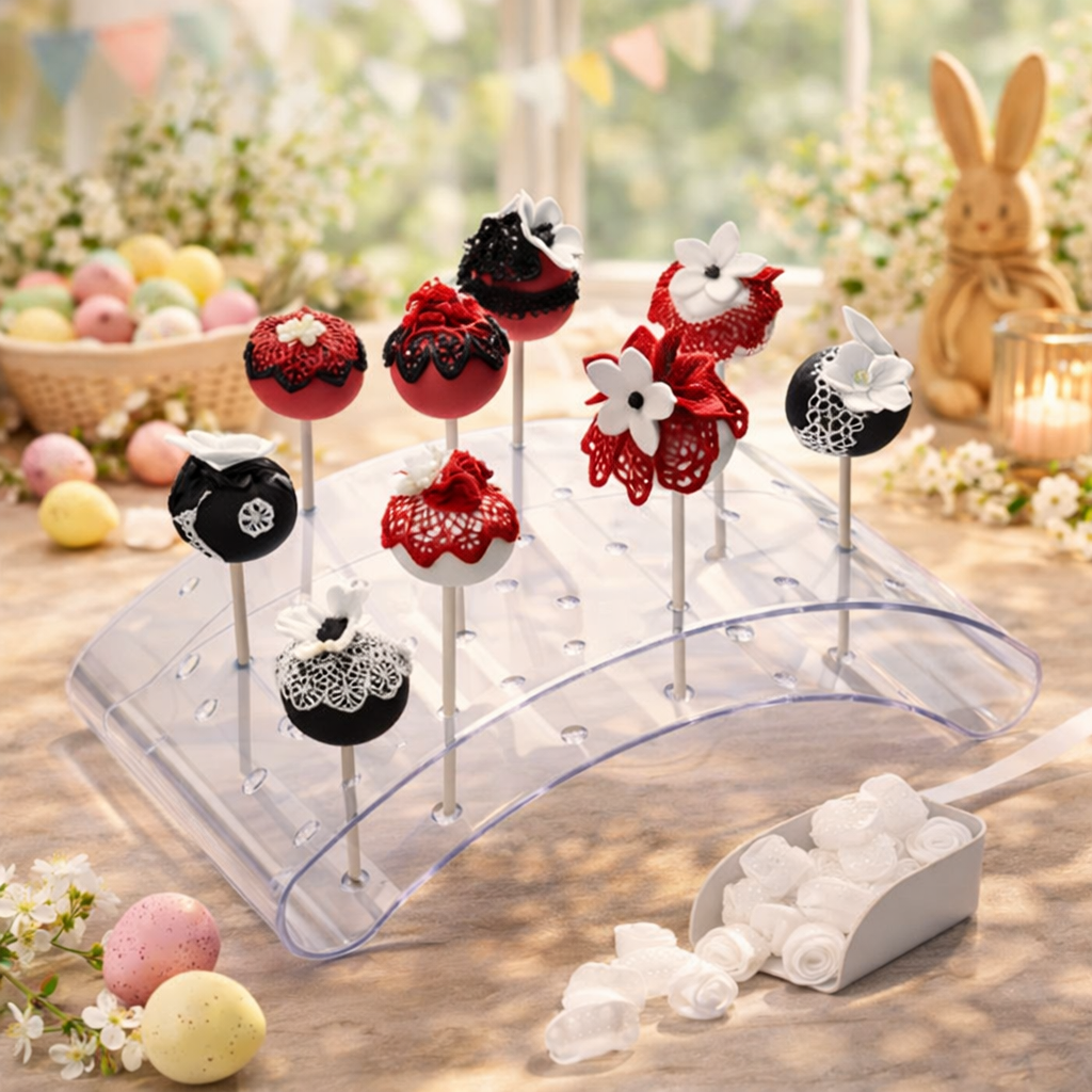 Kitchencraft Cake-pop Stand - 29 X 16 X 9 cm - Acryl - Transparent