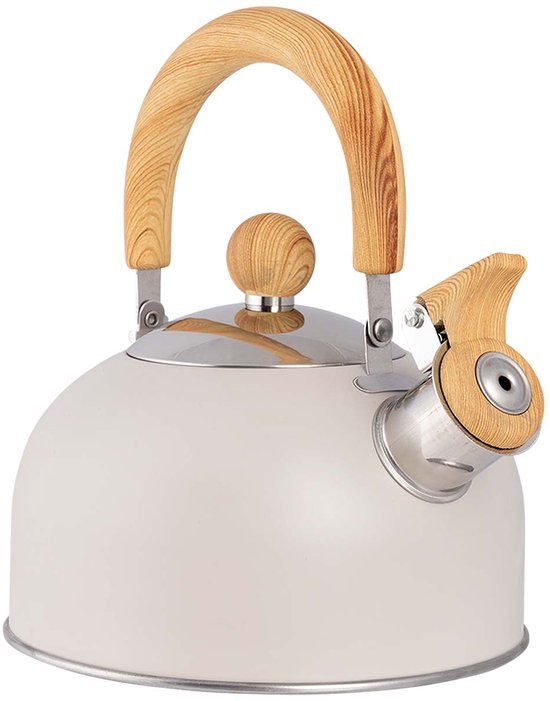Bo-Camp Urban Outdoor-Kollektion – Pfeifkessel – Clerkenwell – 1,2 Liter – Beige