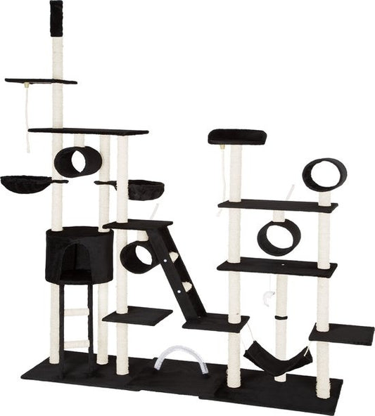 tectake - Kratzbaum Snooky 261cm schwarz - 403918 - Katzenkratzbaum - Katzenstange